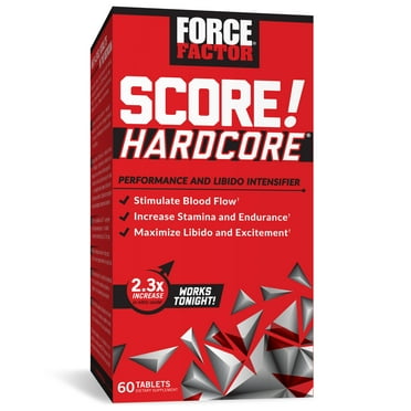 SCORE! Hardcore, Nitric Oxide Booster for Men, 60 Tablets by Force Factor