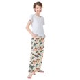 thumbnail image 3 of FORMRS Kids Pajama Pants with Pockets Size 6-8Y Boys Lounge Sleep Bottoms, Orange Christmas Box Pattern, 3 of 8