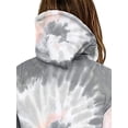 thumbnail image 4 of DYMADE Women Plus Size Loose Tie Dye Printed Hooded Long Sleeve Sweater Casual Top, 4 of 4