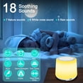 thumbnail image 6 of White Noise Machine 18 Soothing Sounds Machine with Night Light Lidlife Battery and Plug in Portable Sleep Noise Maker for Baby Adults Kids, 6 of 8
