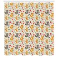 thumbnail image 3 of Ambesonne Cartoon Animal Shower Curtain, Forest Life, 69"Wx84"L, Multicolor, 3 of 3
