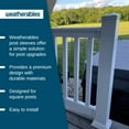 thumbnail image 4 of Weatherables 4x4 Post Sleeve – Weatherproof Premium Outdoor Vinyl Post Cover for Lasting Durability and Easy Installation on Decks, Patios, Porches or Mailbox Posts (4" x 4" x 84", White), 4 of 4