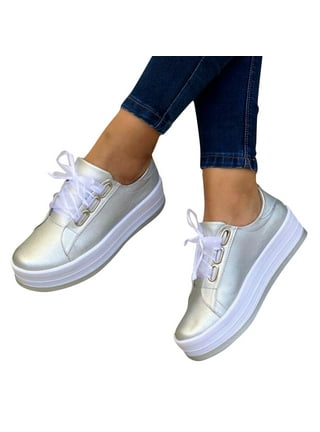 no brand, Shoes, Silver Tennis Shoes For Women