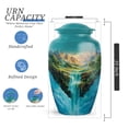 thumbnail image 2 of Waterfall Memorial Cremation Urns For Human Ashes For Man, Blue Urn For Male, Small Keepsake Urn For Mom, Decorative Urns For Human Ashes Adult Woman, 1 Large & 4 Mini (10&3 Inch), 2 of 7