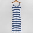 thumbnail image 5 of Blue And White Vintage Stripes Sleeveless Dress Dresses Women Summer Women's Summer Clothing, 5 of 9
