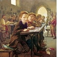 thumbnail image 2 of Harris, J. 20x20 White Modern Wood Framed Museum Art Print Titled - In The Classroom, 2 of 4