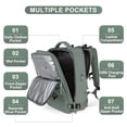 thumbnail image 4 of Mochila de viaje Coofay para mujer y hombre, impermeable, 30 L, 4 of 9