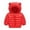 Red, variant on Toddler Girls Boys Winter Long Sleeve Solid Coat Bear Ears Hooded Jacket Thicken Windproof Zipper Warm Outwear