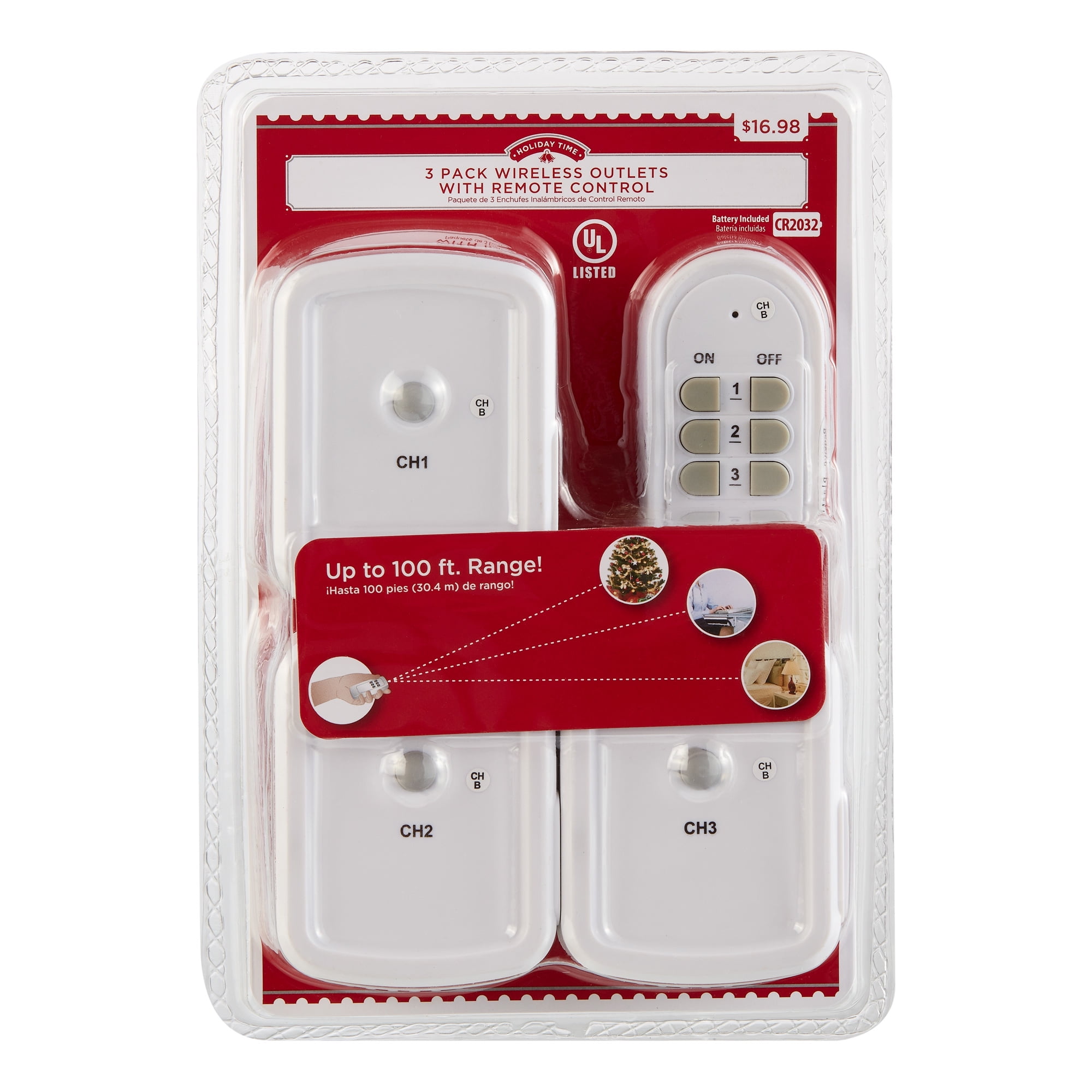 Wireless Remote Control Outlet, Wireless Remote Switch for Christmas Tree  and Decorative Indoor/Outdoor, Good Christmas Gift for Kids, Friends,  Family，5 Different Music : : Lighting