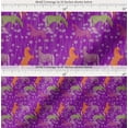 thumbnail image 2 of Soimoi Cotton Poplin Fabric Floral & Horse Animal Printed Fabric 1 Yard 56 Inch Wide, 2 of 7