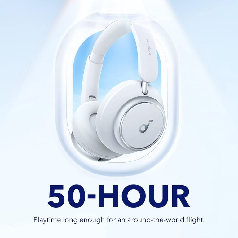  Soundcore by Anker Space Q45 Adaptive Active Noise Cancelling  Headphones, Reduce Noise by Up to 98%, 50H Playtime, App Control, LDAC  Hi-Res Wireless Audio, Comfortable Fit, Bluetooth 5.3 (Renewed) :  Electronics