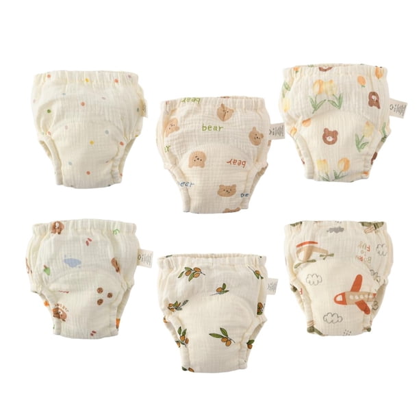 Calzoncillos de entrenamiento para bebés de muselina GZMM de 6 a 12 meses