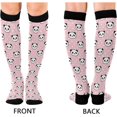 thumbnail image 2 of Coolnut 1 Pair Compression Socks 20-30mmHg Knee High Women Socks Tube Athletic Stockings for Medical Nurse Winter Travel Gift, 2 of 7