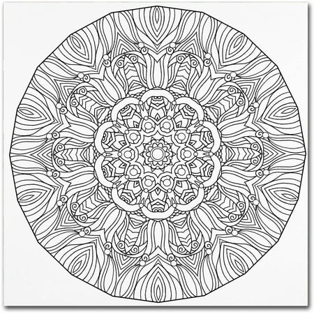 Trademark Fine Art \u0026quot;Mixed Coloring Book 12\u0026quot; Canvas Art by Kathy G. Ahrens  Walmart.com