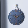thumbnail image 5 of Space Theme Wall Clock, Astronaut Moon Wall Clock, 12 Inch Grey Modern Silent Clock for Kids Room Nursery Living Room Bedroom, 5 of 5