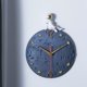 thumbnail image 5 of Reloj de pared con tema espacial, reloj de pared con luna de astronauta, reloj silencioso moderno gris de 12 pulgadas para habitación de niños, guardería, sala de estar y dormitorio, 5 of 5
