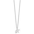 thumbnail image 3 of Auriga Fine Jewelry 925 Sterling Silver Rhodium-Plated Letter R Initial Necklace for Women, 3 of 5