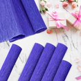 thumbnail image 5 of Crepe Paper Streamers 2 Rolls, 10 x 98Inch Crepe Paper Sheets for DIY Gift Colourful Paper Flower Wrapping Paper Crafts Birthday Wedding Holiday Party Decorations (Navy Blue), 5 of 12