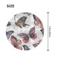 thumbnail image 3 of Disketp Vintage Butterflies Small Mouse Pad 7.9x7.9 Inches,Washable Round Mousepad For Office Laptop Computer,Non-Slip Rubber Base Mouse Pads For Wireless Mouse, 3 of 9