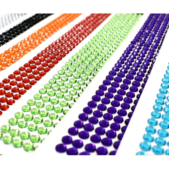 Self Adhesive Crystal Gem Jewels Sticker Diamante Rhinestone 6MM