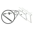 thumbnail image 4 of Auto Drive Stainless Steel Anti-Theft License Plate Fasteners Kit, 93360W, 4 of 8