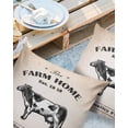 thumbnail image 3 of Outdoor Throw Pillow Cover Vintage Farm Cow Animal Waterproof Cushion Covers 2 Pack Rustic Black Cattle Pillow Cases Home Decoration for Patio Garden Couch Sofa, 3 of 7