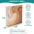 thumbnail image 5 of Brown and Peach Swirling 3 Ring Hardcover Binders 1.5in Round Rings for Letter-Size Folder Paper Organizer Pockets for Office Student Recipe, 5 of 9