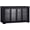 Black, variant on Modern Stackable Buffet Cabinet w/Sliding Tempered Glass Door, Adjustable Shelf Cupboard, Bathroom Floor Cabinet, Buffet Table Coffee Bar (Espresso)