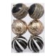 thumbnail image 1 of 6 bolas navideñas decorativas para el hogar, ideales para colgar en el árbol de Navidad. Oro negro, 1 of 9