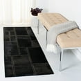 thumbnail image 2 of SAFAVIEH Studio Leather Juniper Geometric Area Rug, Black, 3' x 5', 2 of 6