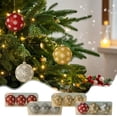 thumbnail image 1 of Bolas de adorno de copo de nieve colgantes para árboles de Navidad | Espuma multicolor dorada plateada roja | Suministros de decoración navideña | Adornos festivos colgables | 9.25x3.15in | 1, 1 of 6