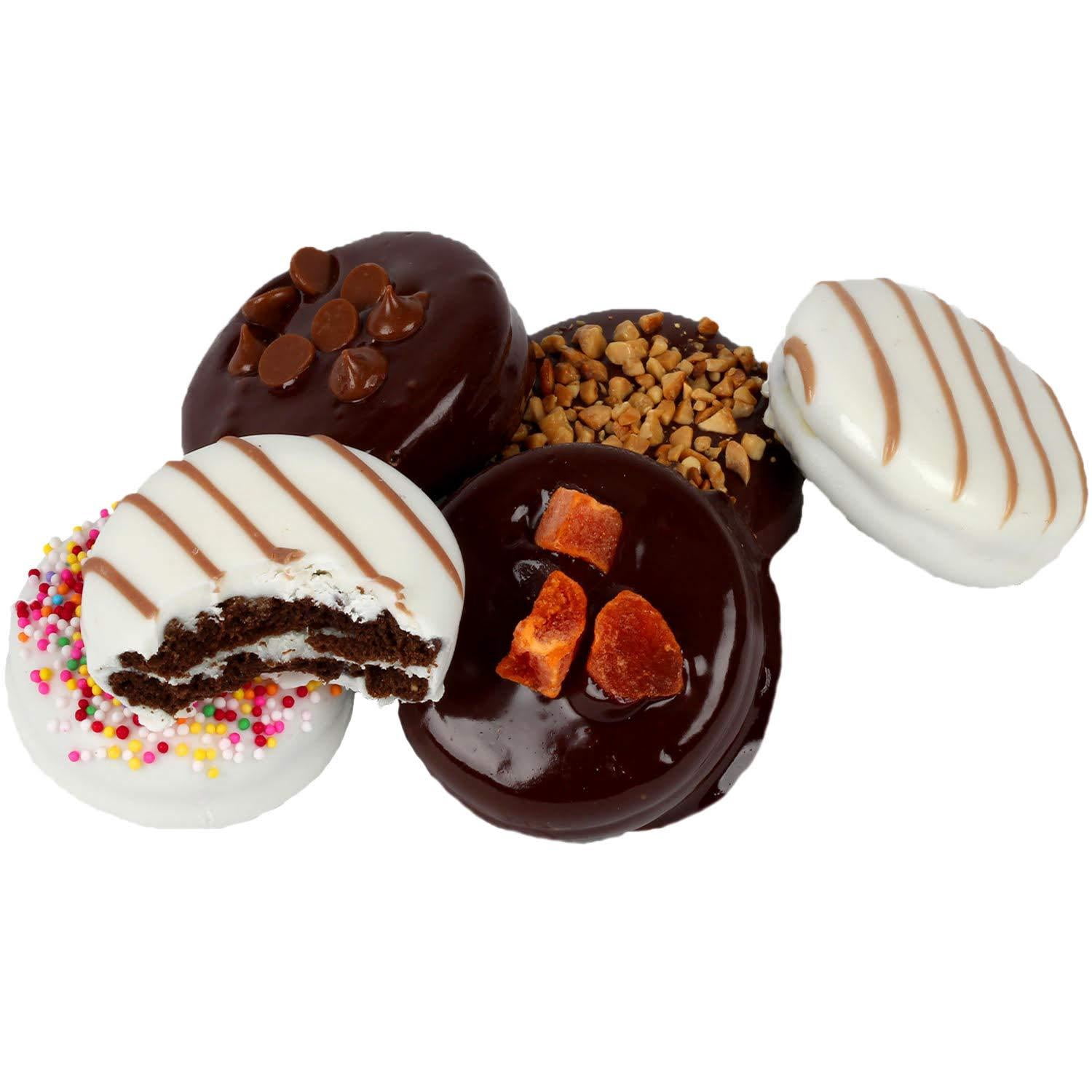 Hazel & Creme Birthday Food Gift Baskets - Happy Birthday Cookies - Chocolate Covered Cookies - Gourmet Food Gifts (Extra Large Gift Box) Extra Large Gift Box