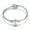 B, variant on Stainless Steel Bracelet, Silver Bracelet for Men, Letter Design Fashion Jewelry, Letter C