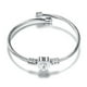 thumbnail image 1 of Pulsera de alambre de acero inoxidable con 26 letras para mujer, regalo para mujer, pulsera con forma de corazón, collar, 1 of 3