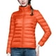 thumbnail image 1 of Chaquetas y abrigos casuales de manga larga sin capucha para mujer, chaqueta acolchada de manga larga con cuello alto y cremallera, abrigo de invierno con bolsillos para mujer, 1 of 6