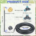 thumbnail image 3 of Uxcell 1-Set Drip Irrigation System, 39Ft 5/16" Hose Garden Watering Misting System with 13pcs 360° Adjustable Copper Nozzles, 3 of 7