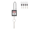 thumbnail image 3 of Padlocks Set, 5 Set 1.5in Security Lockout Nylon Steel Lockout Tagout Kit Insulation Engineering Loto  With 10 Keys For Machine Manufacturing, 3 of 8