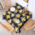thumbnail image 3 of 60x60in(152x152cm) Square Tablecloth, Waterproof Polyester Table Cover, Wrinkle Resistant & Washable Fabric for Dining, Kitchen, Picnic, Daisy Flowers Print, 3 of 6