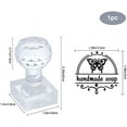 thumbnail image 4 of 1pc Insect Embossing Stamp Butterfly Handmade Soap Stamp with Handle Square Soap Chapter Imprint Stamp, 4 of 9