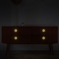 thumbnail image 4 of Beach Sea Starfish Glow in The Dark Crystal Glass Cabinet Knobs 4 Pcs Drawer Handles for Kitchen Cabinets Dresser Cupboard Wardrobe, 4 of 7