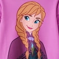 thumbnail image 4 of Disney Disney Frozen Toddler Girls 2pcs Elsa Anna Floral Flutter Sleeve Sweatshirt with Leggings 2 Pieces Outfit Sets Sizes 2-6, 4 of 7