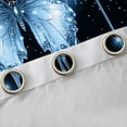 thumbnail image 4 of Homewish Dreamy Bling Butterfly Curtains Pack of 2 (42x84 Each), Blue Glitter Diamond Curtains Blackout, Romantic Animal Bedroom Curtains, Curtains and Drapes Bedroom Decor, 4 of 6