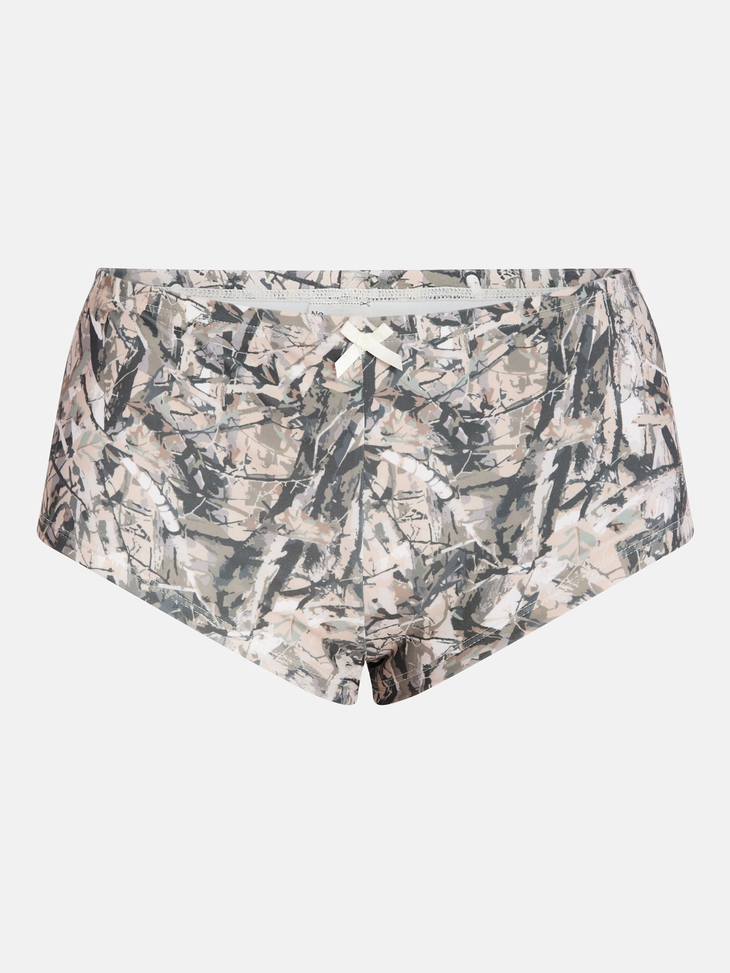 No Boundaries Camo Print Swim Shorts, Women's XXS-XXL