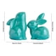 thumbnail image 3 of Adornos de conejo para mueble de TV o estantería, figuras de conejo de cerámica para decoración del hogar, pequeñas figuras de conejo para sala de estar, estudio, soporte de TV, estantería, 3 of 9