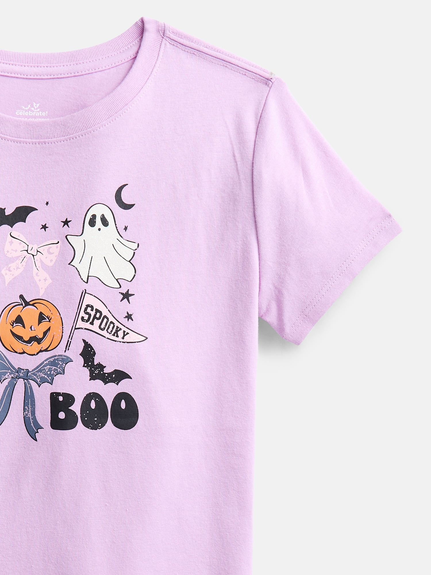 Halloween Girls Graphic Tee with Short Sleeves from Way to Celebrate, Sizes 4-18