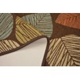 thumbnail image 4 of Antibacterial Custom Runner Rug Brown Leaves Design Roll Runner 26 Inch or 31.5 Inch Wide x Your Length Size Choice Slip Skid Resistant Rubber Back, Cut to Size Runner Rug, 4 of 9