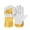 Canvas splicing, variant on Heavy Duty Leather Work Gloves Breathable Work Gloves Wear Resistant Comfortable Gardening Gloves for Yard Construction