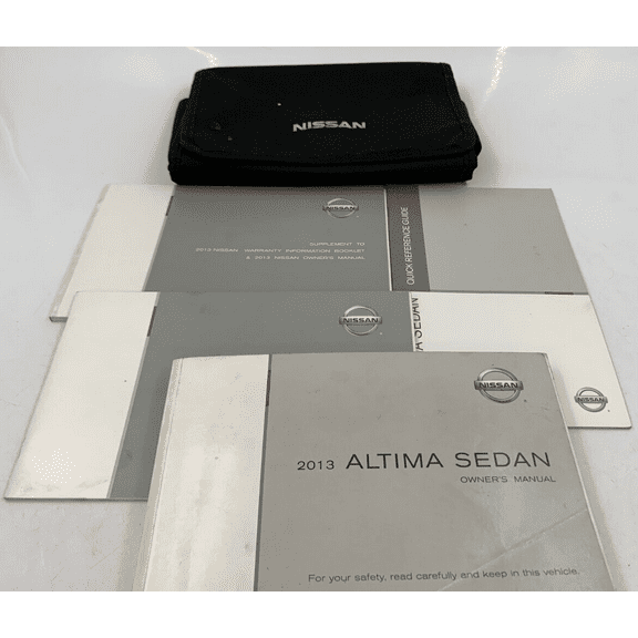2013 Nissan Altima Owners Manual Handbook with Case OEM J02B01074