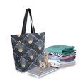 thumbnail image 2 of FORMRS Womens Canvas Tote Bag with Zipper Inner Pocket Shoulder Handbag, Elegance Art Pattern, 2 of 7