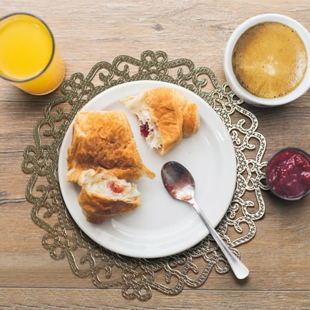 

Beautiful Vinyl Placemats Pretty Elegant Easy To Clean Table Mats Coffee Cup Mat For Dinner Party Decoration